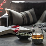 Simon Pearce Alpine Whiskey Glass with Soapstone Base