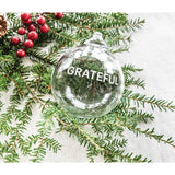 Simon Pearce Grateful Ornament