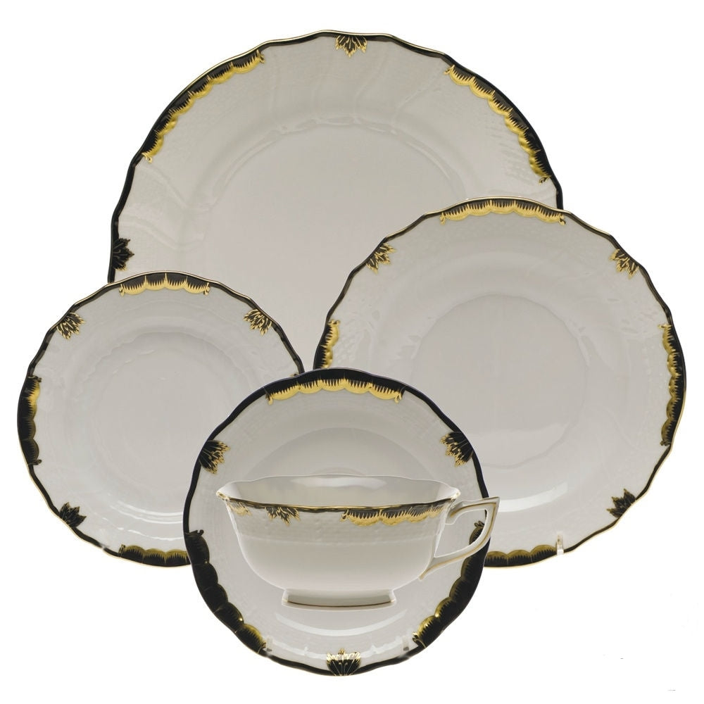 Herend Princess Victoria Black Dinnerware