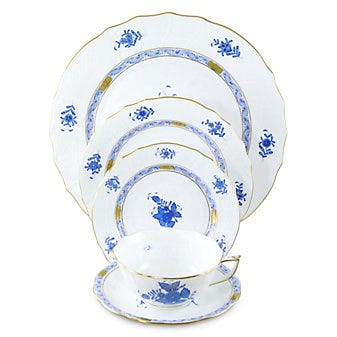 Herend Chinese Bouquet Blue Dinnerware