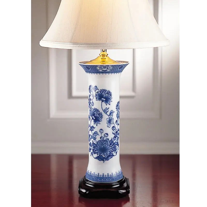 Mottahedeh Imperial Blue Trumpet Lamp