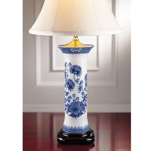 Mottahedeh Imperial Blue Trumpet Lamp