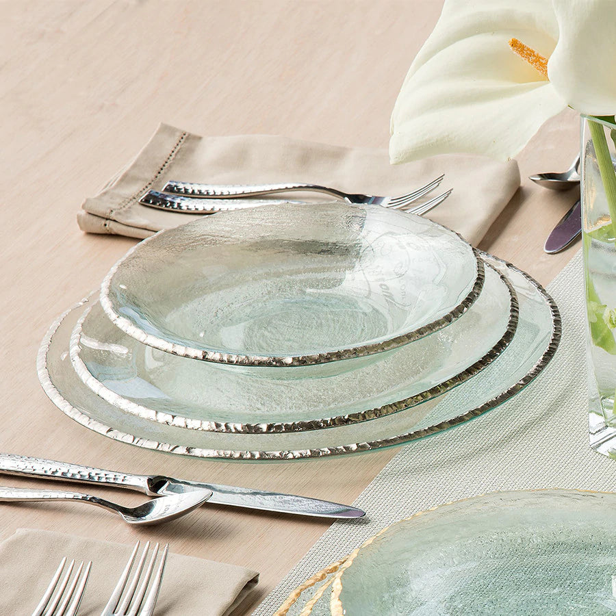 annieglass Edgey Platinum Dinnerware Collection