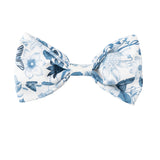 Juliska Field of Flowers Chambray Bow Tie Snap-on Collar Accessory