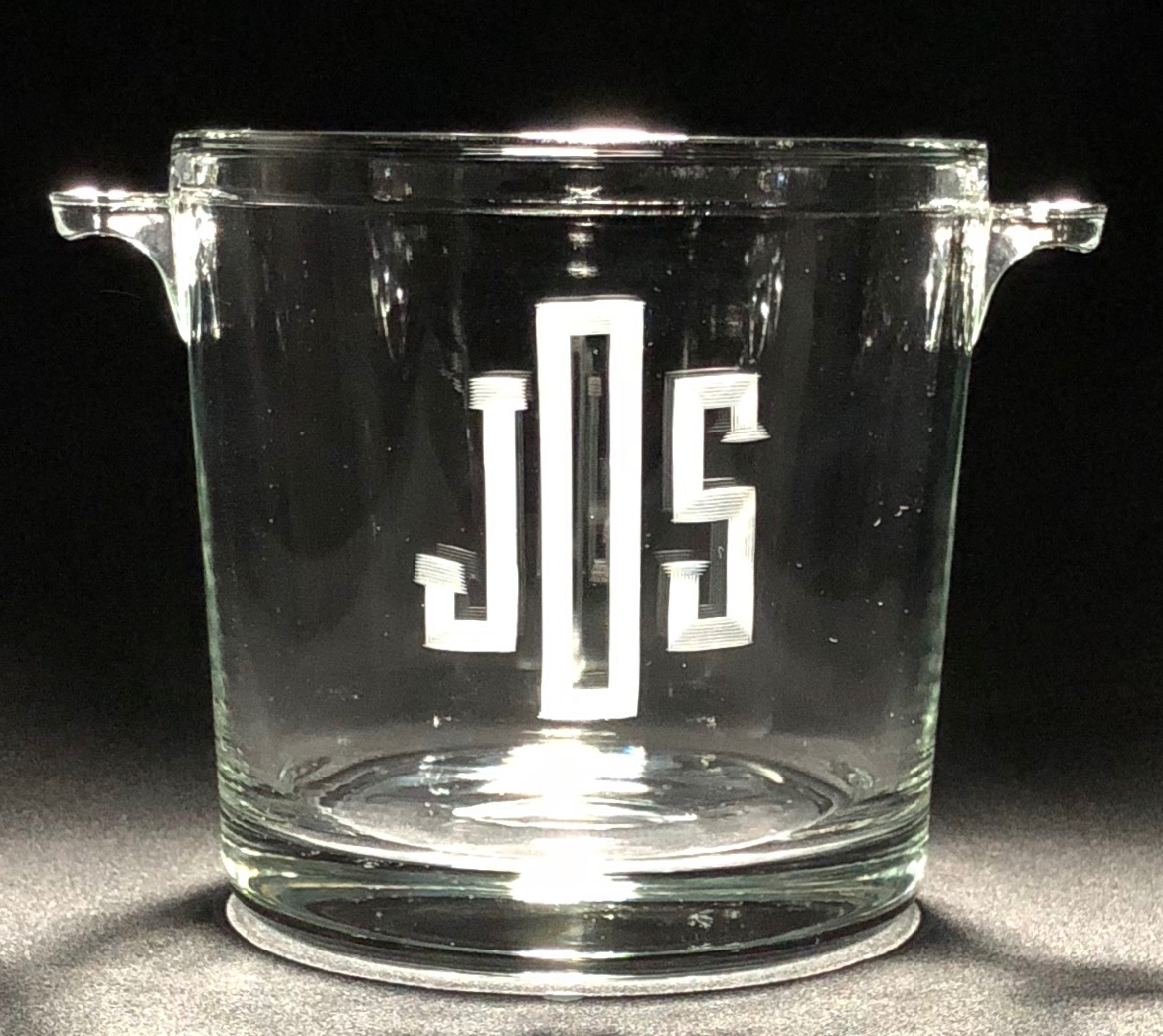Tall Ice Bucket with Tongs