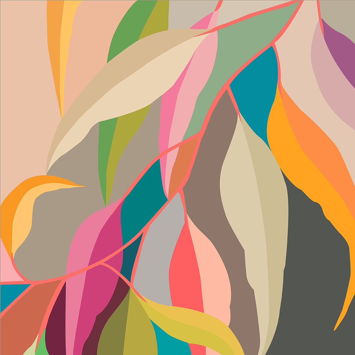 Eucalyptus Brights Pebble Oval Placemat