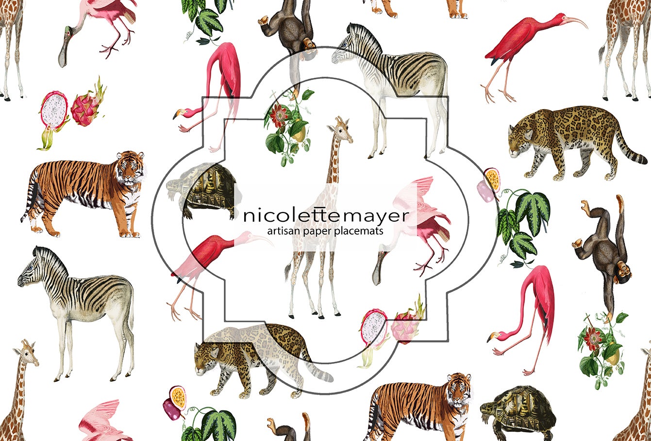 Exotix Natural White Paper Placemat Pad