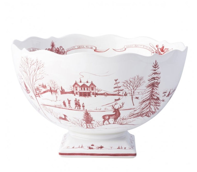 Juliska Country Estate Ruby Center Piece Bowl