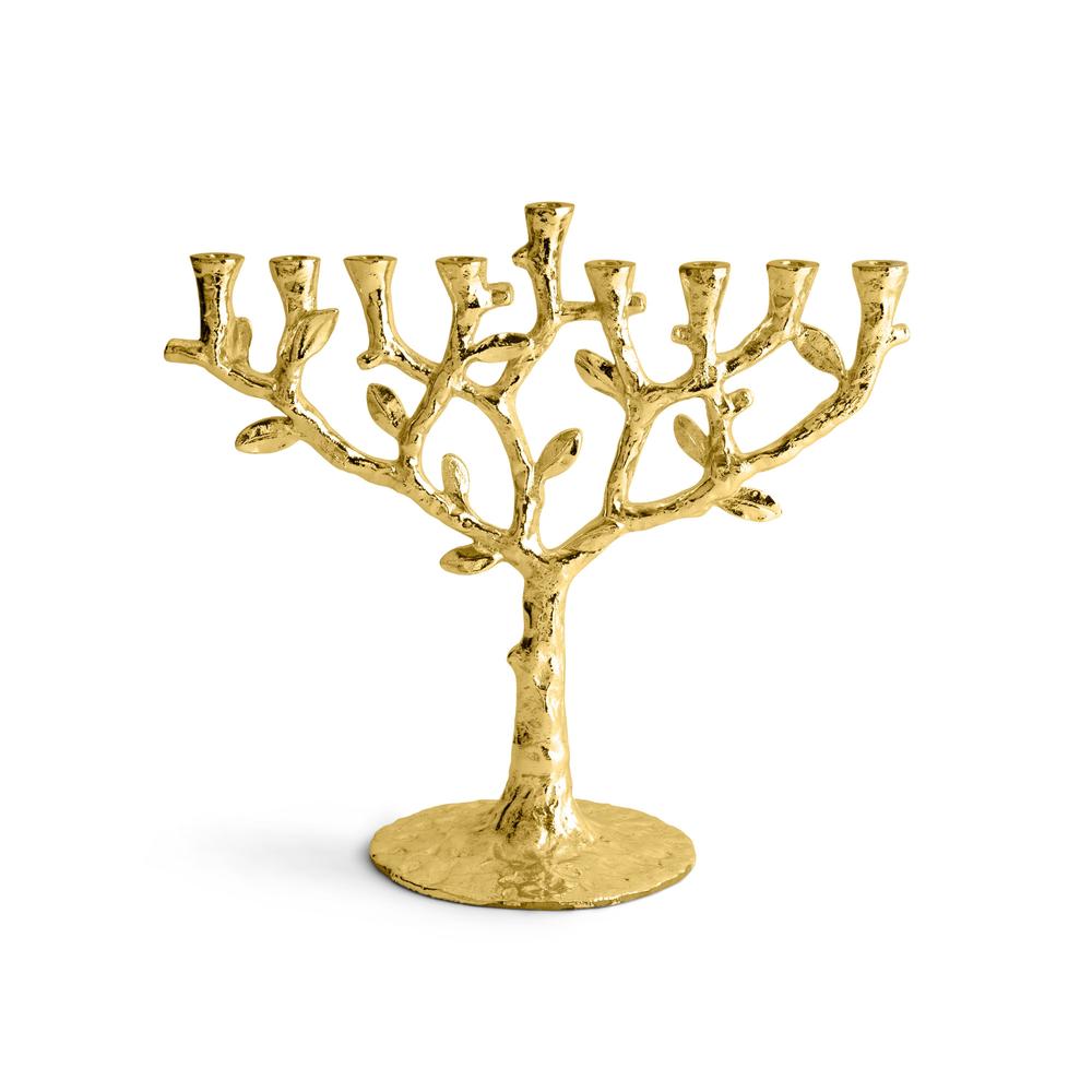 Michael Aram Tree of Life Menorah Gold