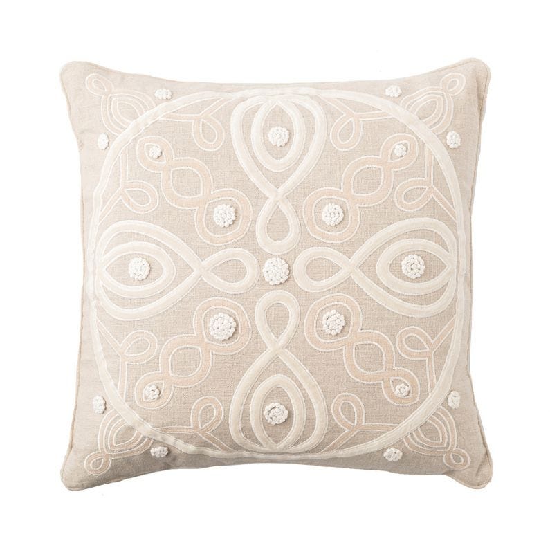 Juliska Berry & Thread 18" Pillow, Natural