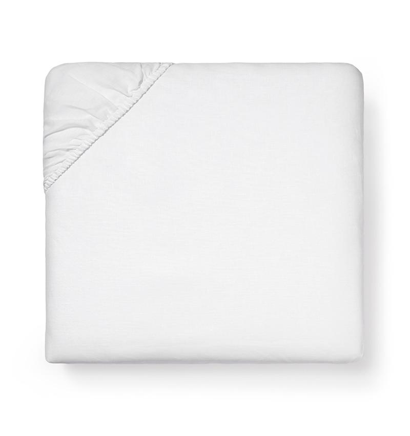 Sferra Classico Fitted Sheet, White
