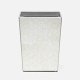 Caro Wastebasket - Silver Medallion