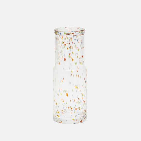 Faro Cylinder Carafe, Hand Blown Glass