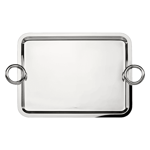 Christofle Vertigo Large Silver Plated Tray 16 x 12