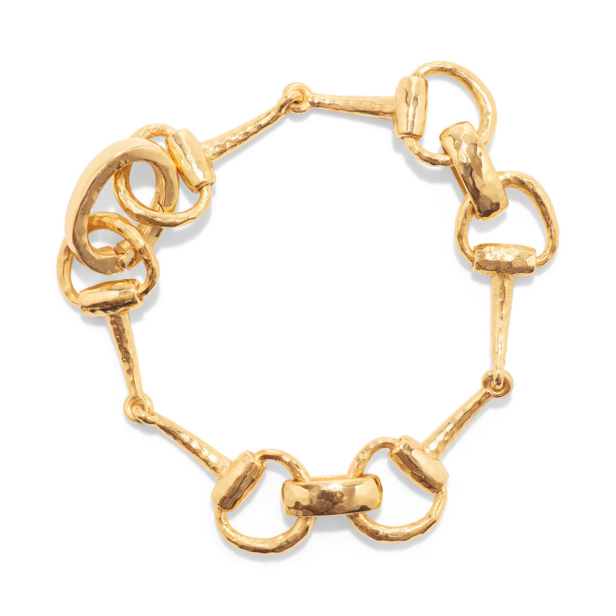 Equestrian Snaffle Bit Bracelet, Gold