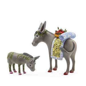 Patience Brewster Nativity Mother & Baby Donkey Figures