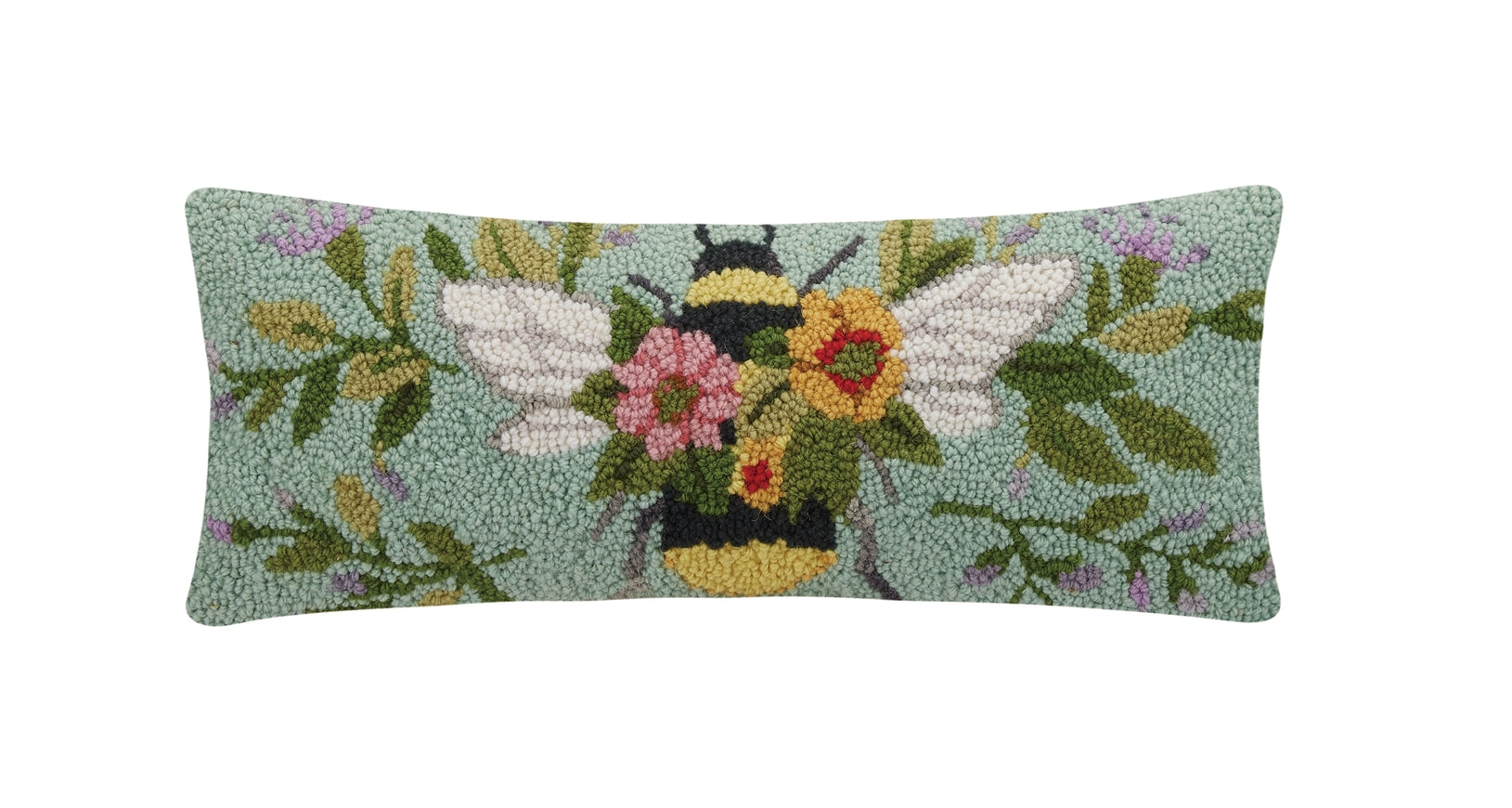 Floral Bee w/ Hive Hook Pillow