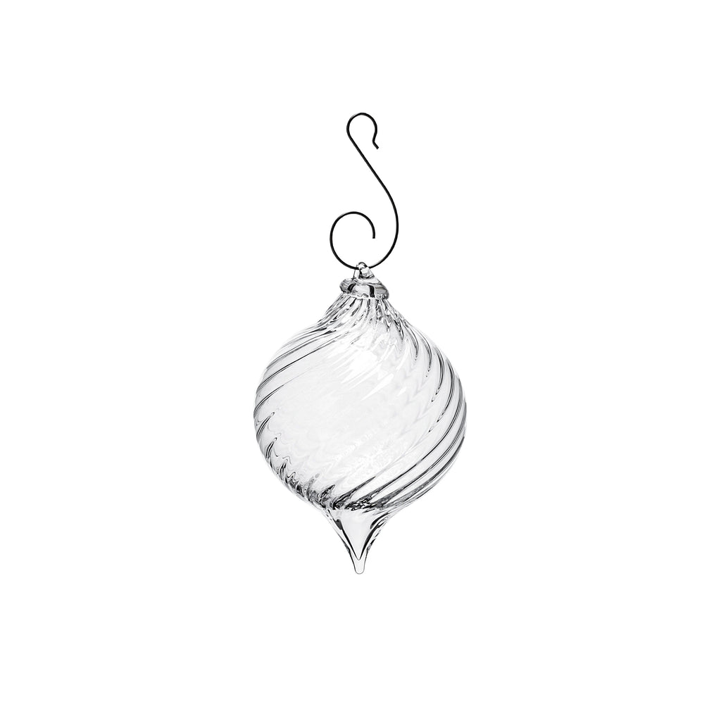 Finial Optic Glass Ornament