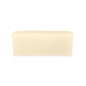 Simon Pearce White 4 Wick Rectangle Candle