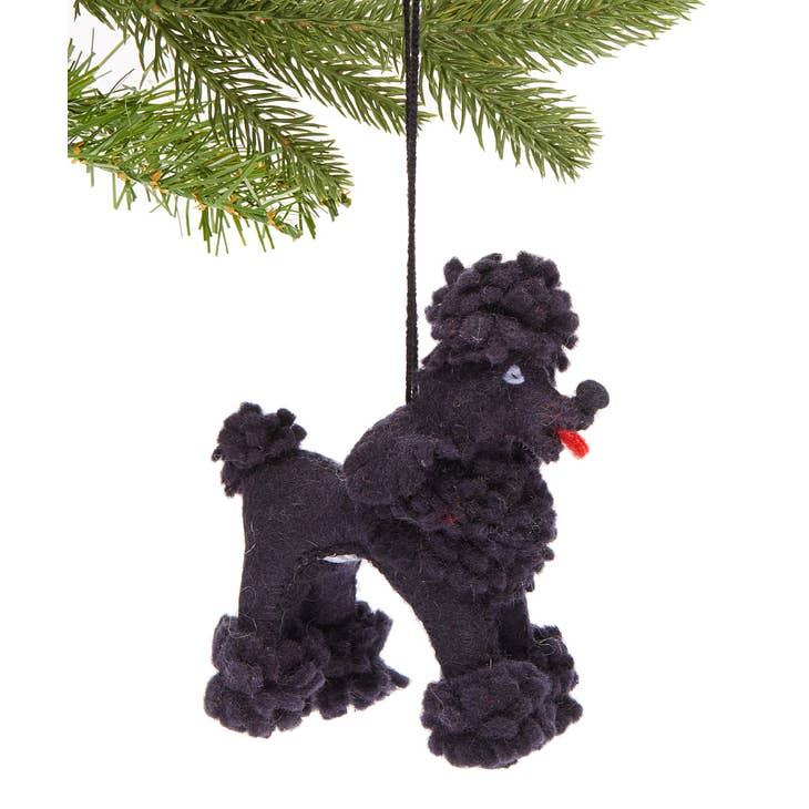 Black Poodle Ornament