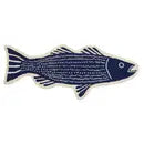 Striper Shaped Hook Rug