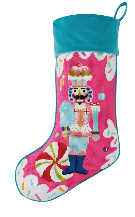 Colonel Cupcake Embroidered Stocking