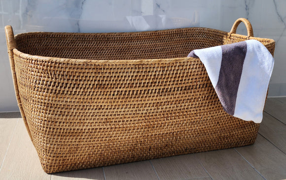 Saboga Home Everything Basket w/ Hoop Handles