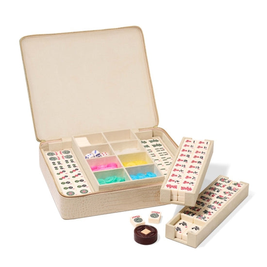 Enzo Travel Mahjong Set, Fawn
