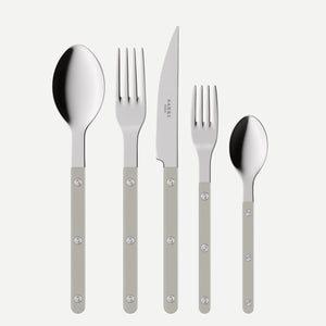 Bistrot Shiny 5 Piece Place Setting - Grey