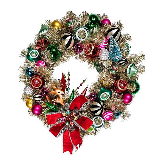 Granny Kitsch Illuminated Wreath