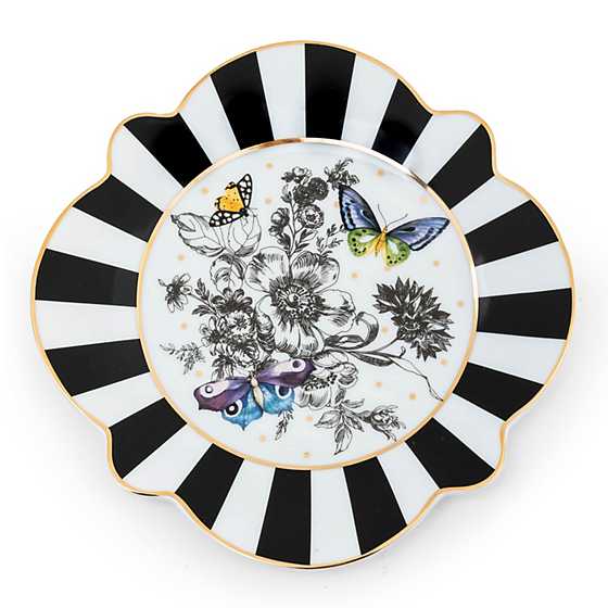 Butterfly Toile Salad Plate