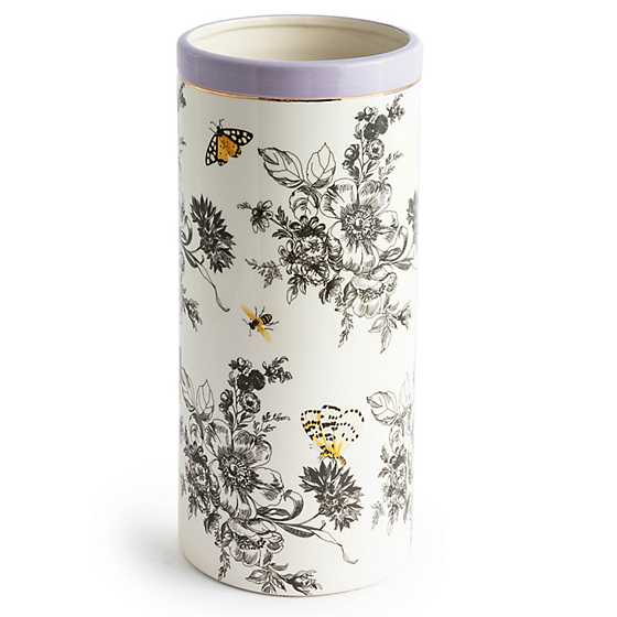 Butterfly Toile Vase
