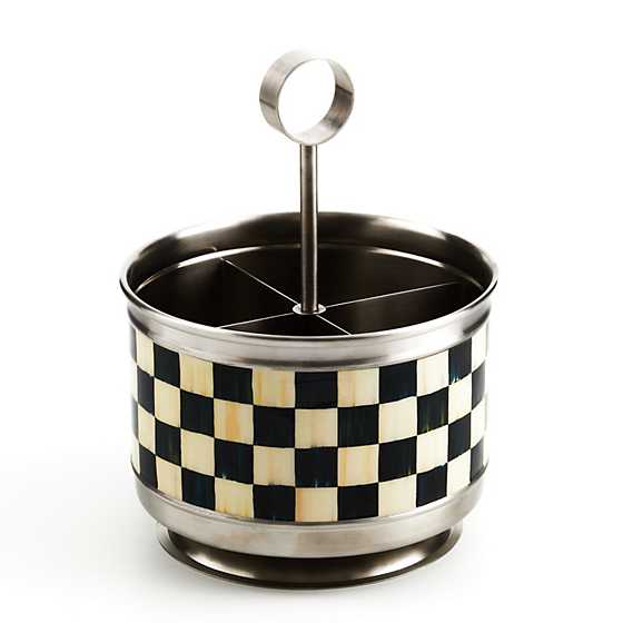 Supper Club Flatware Caddy, Courtly Check