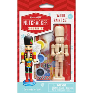 Nutcracker Drummer Ornament Wood Paint Kit
