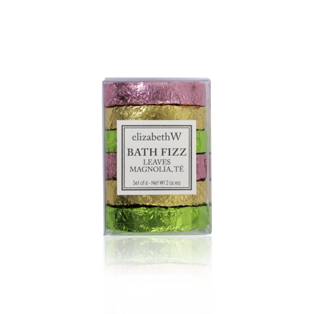 Bath Fizz - Set of 6 -  Leaves, Magnolia, Té