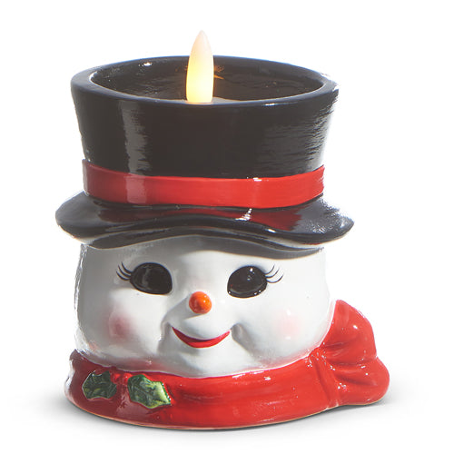 4" Snowman Candle