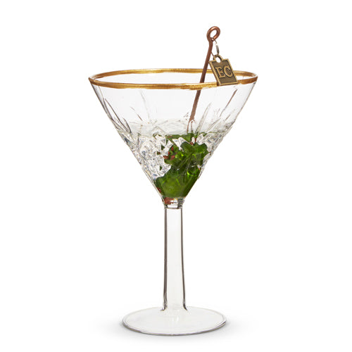 4.75" Elegant Martini Ornament