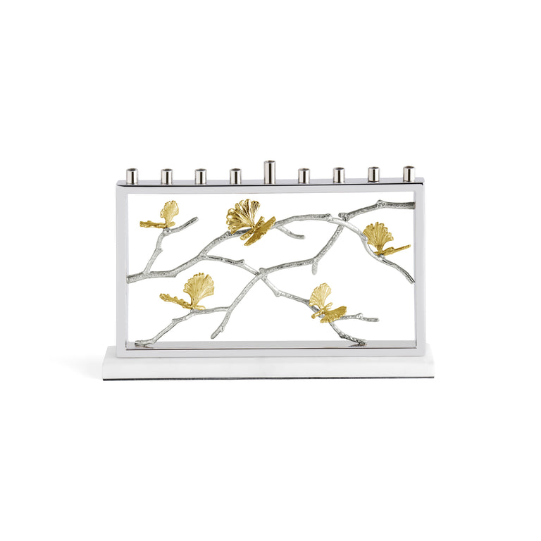 Michael Aram Butterfly Ginkgo Luxe Menorah