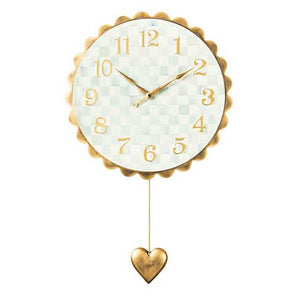Sterling Heart Pendant Wall Clock