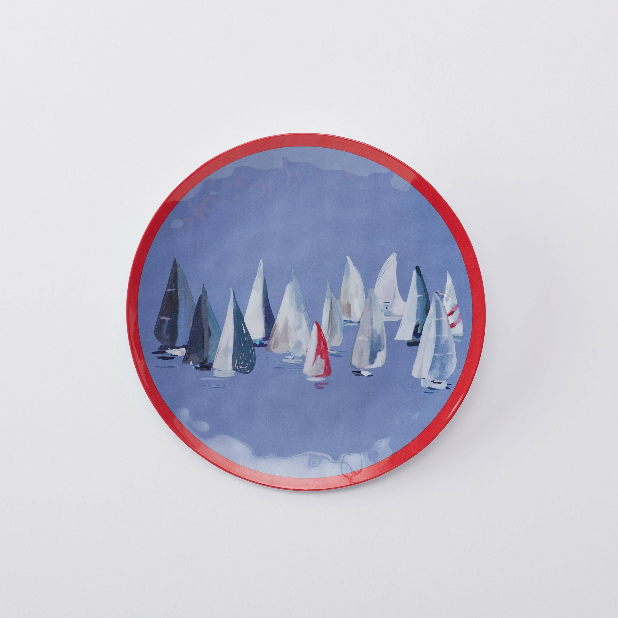 Melamine Salad Plate - Race Day