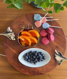 Ginkgo Wood Platter w/Handles 14"