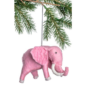 Pink Elephant Ornament
