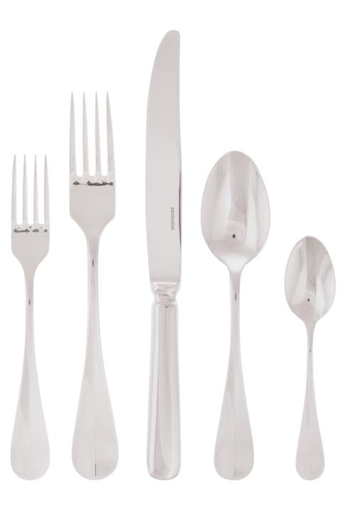 Baguette 5 Piece Setting, Silverplated