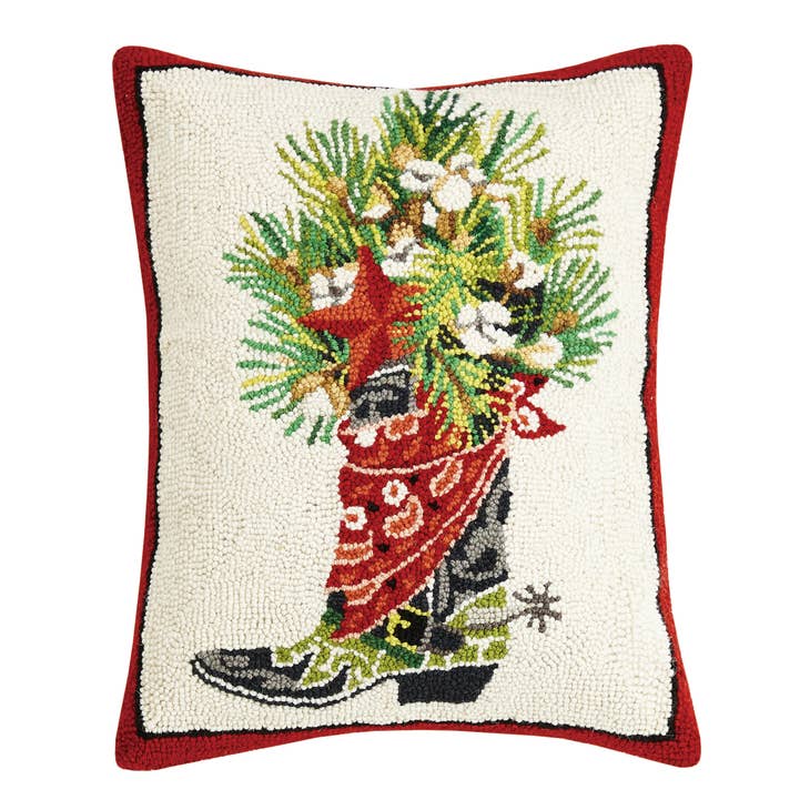 Holiday Boot Hook Pillow