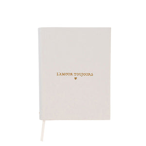 Juliska L'Amour Toujours Vegan Leather Embossed Journal - Gold