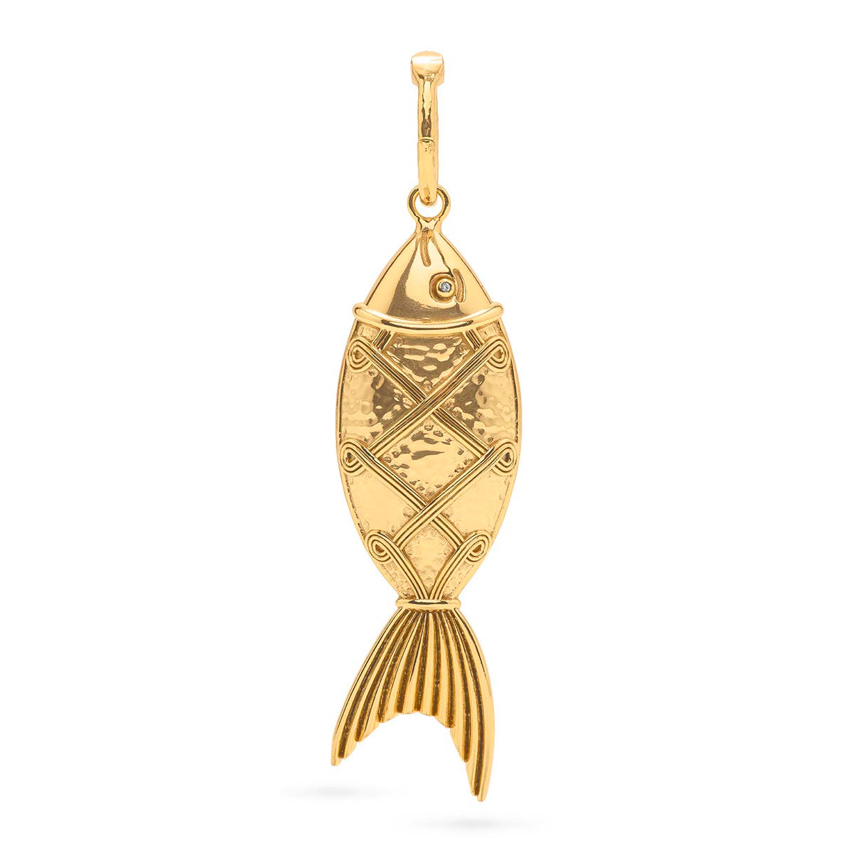 Poisson Pendant Gold The Little House Shop