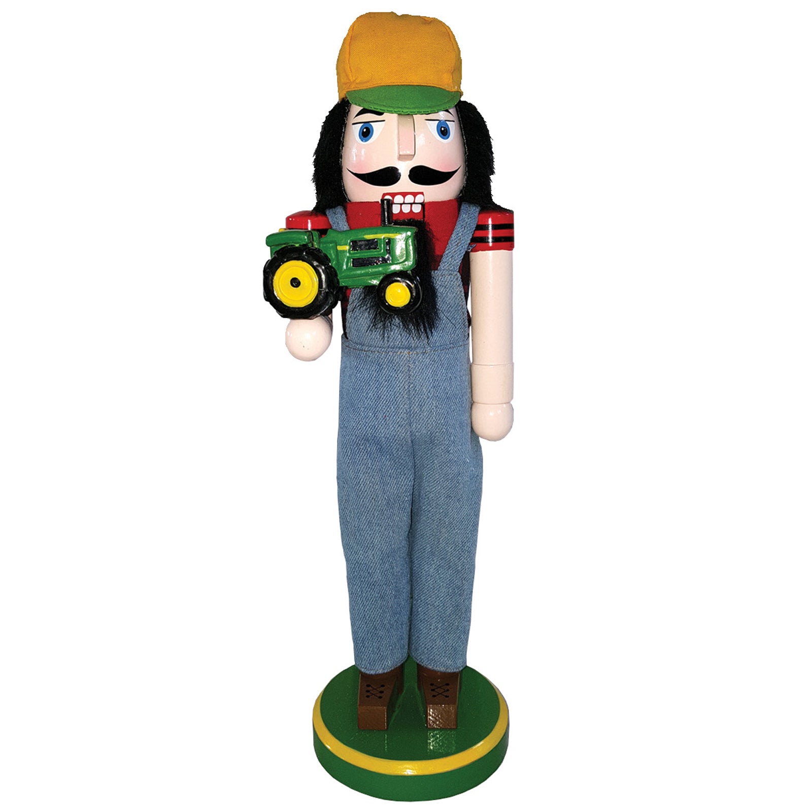 Farmer w/ JD Tractor Nutcracker