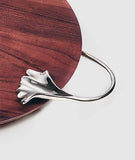 Ginkgo Wood Platter w/Handles 14"