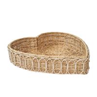 Juliska Provence Rattan 16 Heart Tray - Whitewash"