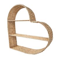 Juliska Provence Rattan Heart Shelving Unit - Whitewash